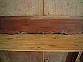 Fronton de lit clos en ormeau, louis XV belle patine ancienne.