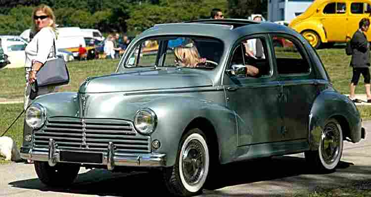 vorst lippen instructeur Peugeot 203, voiture routière de 1949, voitures anciennes de collection, v2.