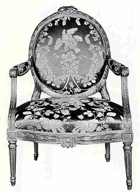 fauteuil medaillon ancien